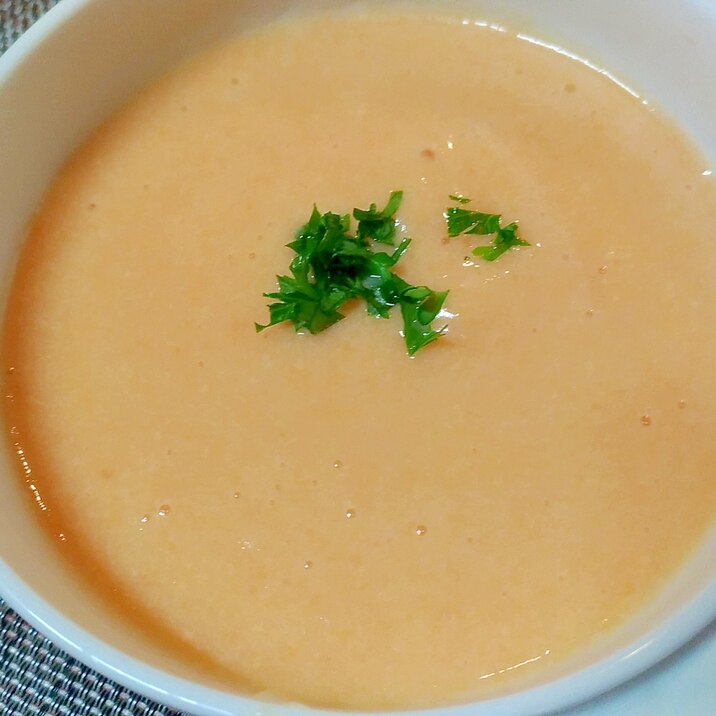 バターなし ほっこり美味しい 人参の豆乳ポタージュ レシピ 作り方 By またたび 楽天レシピ